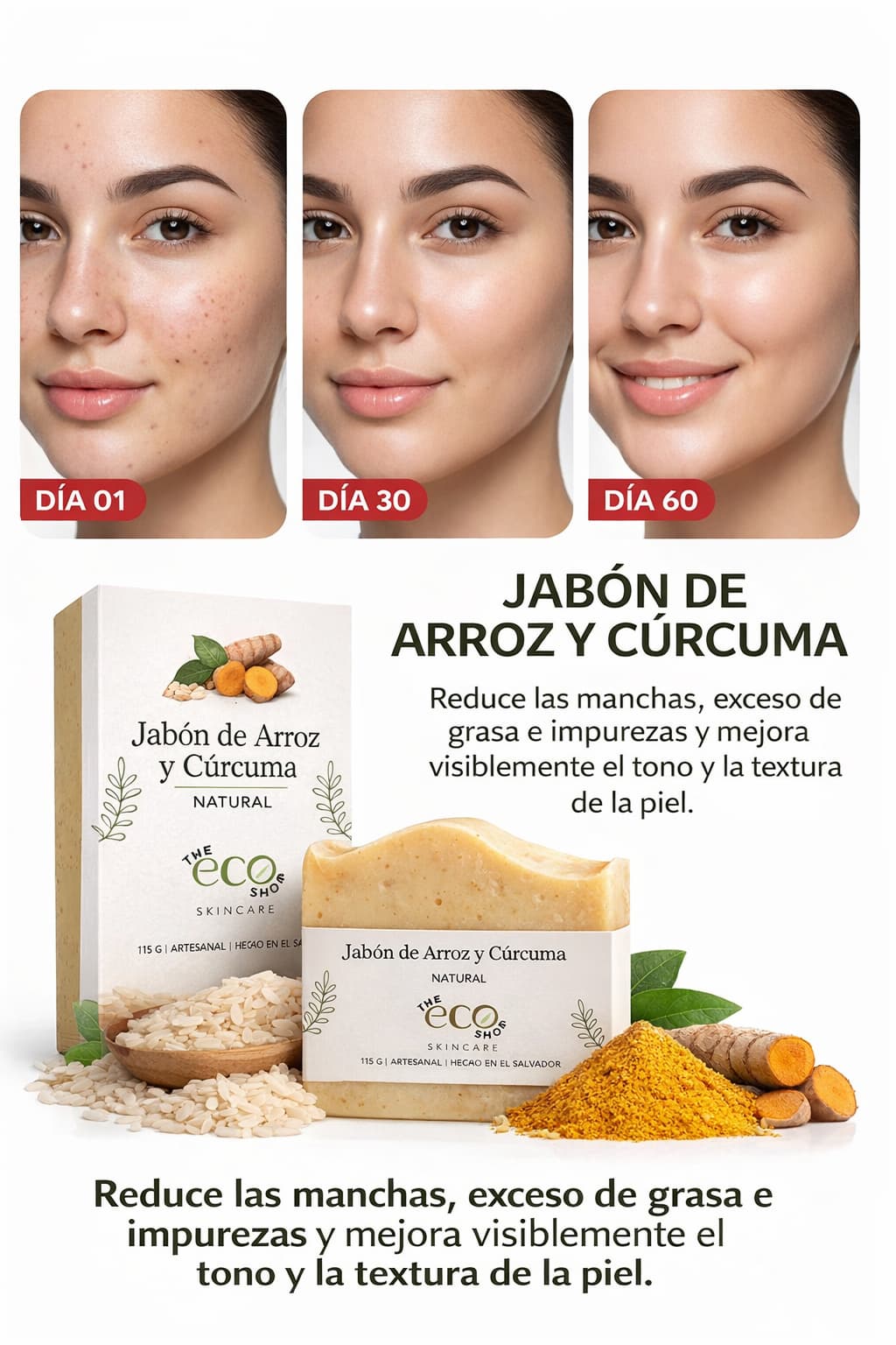 Jabón de Arroz & Cúrcuma