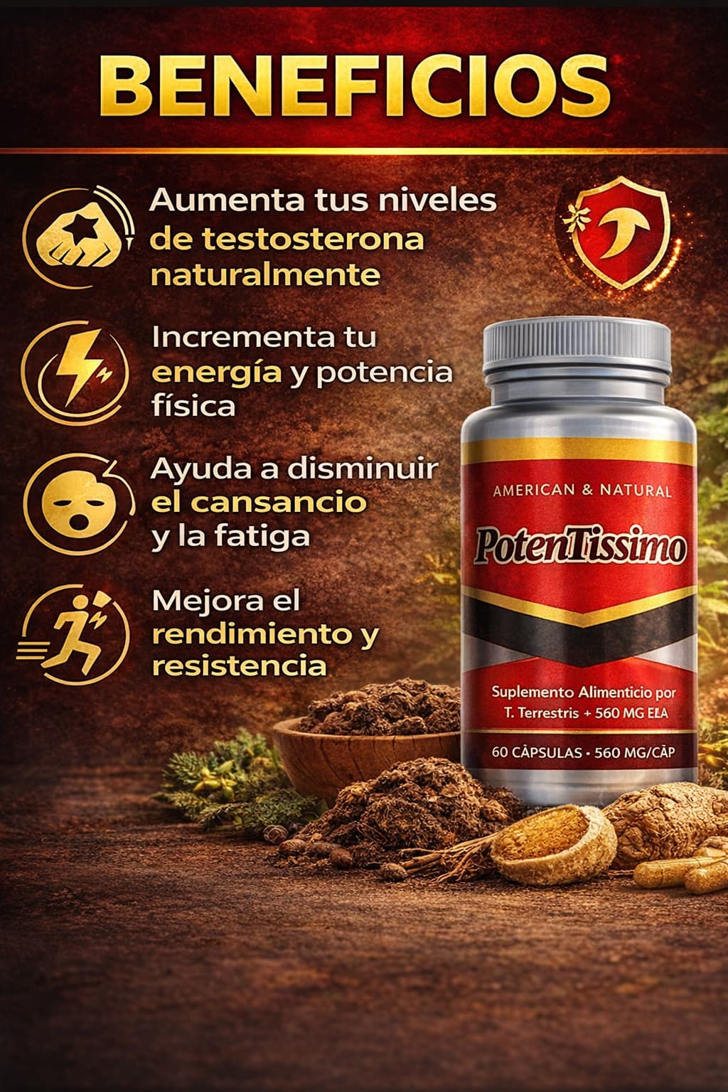 POTENTISSIMO Vitalidad Masculina Natural