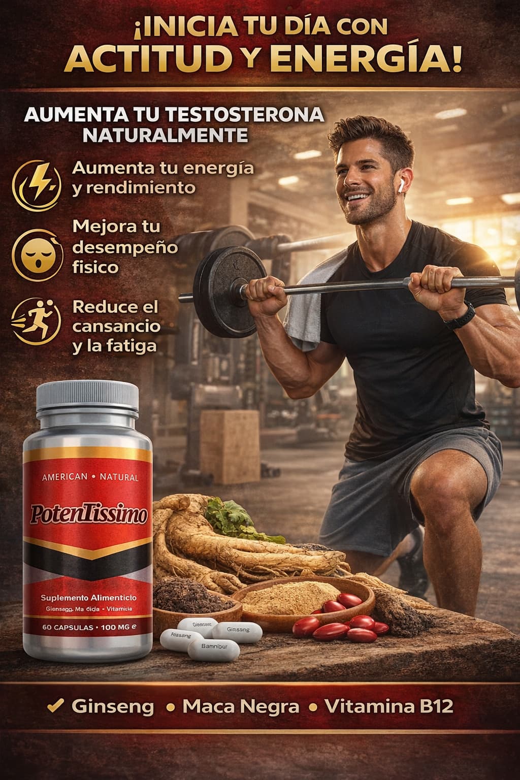 POTENTISSIMO Vitalidad Masculina Natural