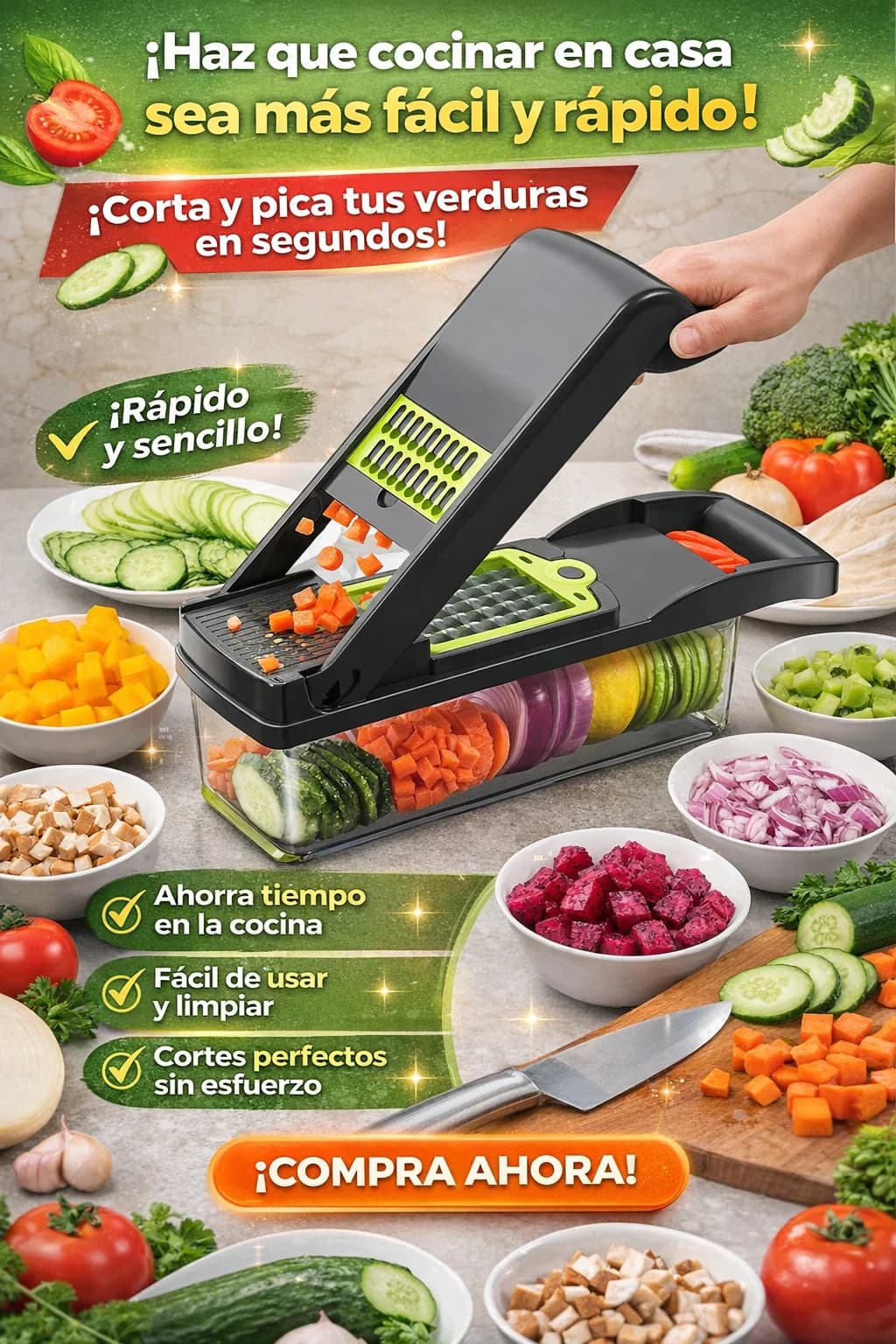 Picador de Verduras Multifuncional